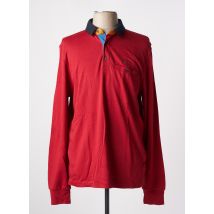 MONTE CARLO - Polo rouge en modal - Homme - Taille 4XL - Modz
