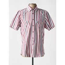 JUPITER - Chemise manches courtes rouge en coton - Homme - Taille S - Modz
