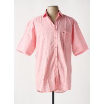 JUPITER - Chemise manches courtes rose en coton - Homme - Taille M - Modz