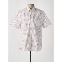 CAMBRIDGE - Chemise manches courtes blanc en coton - Homme - Taille L - Modz