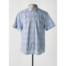 CAMBRIDGE - Chemise manches courtes bleu en coton - Homme - Taille 3XL - Modz