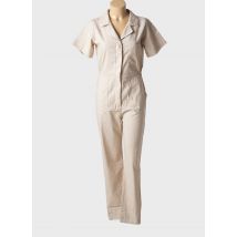 PAKO LITTO - Combi-pantalon beige en coton - Femme - Taille 36 - Modz