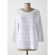 GRIFFON - Pull blanc en coton - Femme - Taille 44 - Modz