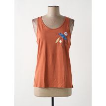 TBS - Débardeur marron en coton - Femme - Taille 38 - Modz
