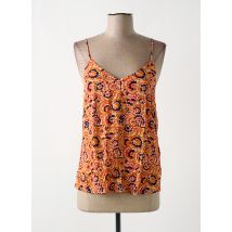 LOLA ESPELETA - Top orange en viscose - Femme - Taille 40 - Modz