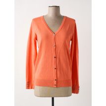 BRANDTEX - Gilet manches longues orange en viscose - Femme - Taille 40 - Modz