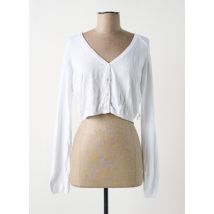 LOLA ESPELETA - Gilet manches longues blanc en viscose - Femme - Taille 44 - Modz