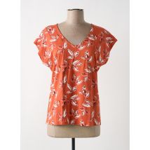 TBS - T-shirt orange en coton - Femme - Taille 40 - Modz
