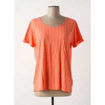 TBS - T-shirt orange en coton - Femme - Taille 40 - Modz