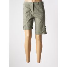 BRANDTEX - Bermuda vert en coton - Femme - Taille 46 - Modz