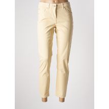 BRANDTEX - Pantalon 7/8 beige en coton - Femme - Taille 46 - Modz