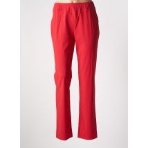 PAUSE CAFE - Pantalon slim rouge en polyamide - Femme - Taille 40 - Modz