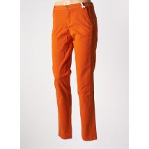 LOLA ESPELETA - Pantalon chino orange en coton - Femme - Taille 40 - Modz