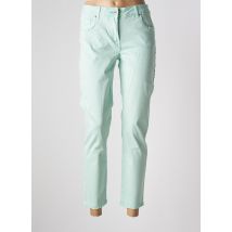 BRANDTEX - Jeans coupe droite vert en coton - Femme - Taille 40 - Modz