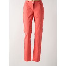 BRANDTEX - Pantalon slim orange en coton - Femme - Taille 40 - Modz