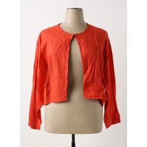 FRED SABATIER - Boléro orange en lin - Femme - Taille 50 - Modz