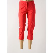BRANDTEX - Pantacourt rouge en coton - Femme - Taille 46 - Modz