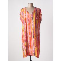 EMABLUES - Robe mi-longue orange en viscose - Femme - Taille 40 - Modz