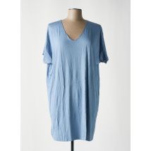OTTANTOTTO - Robe mi-longue bleu en viscose - Femme - Taille TU - Modz