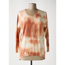 MADE IN ITALY - Pull orange en viscose - Femme - Taille TU - Modz