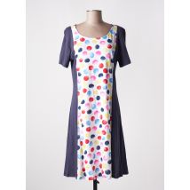 MASSANA - Robe mi-longue bleu en coton - Femme - Taille 40 - Modz