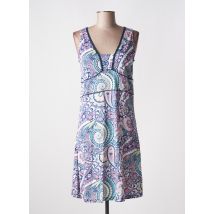 MASSANA - Robe mi-longue bleu en coton - Femme - Taille 40 - Modz