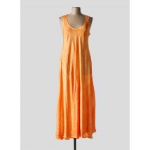 SEMIOLOGY - Robe longue orange en viscose - Femme - Taille 48 - Modz