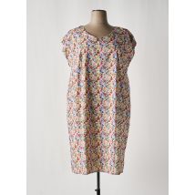 FRANCE RIVOIRE - Robe mi-longue beige en coton - Femme - Taille 54 - Modz