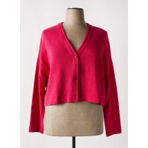 MES SOEURS ET MOI - Gilet manches longues rose en coton - Femme - Taille 48 - Modz