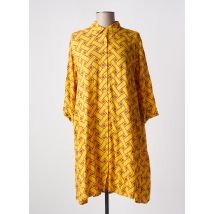 GENESIS - Robe mi-longue jaune en viscose - Femme - Taille 40 - Modz