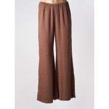 GENESIS - Pantalon flare marron en viscose - Femme - Taille 40 - Modz