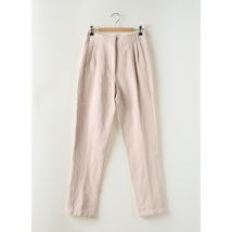 FORTE-FORTE - Pantalon chino rose en lin - Femme - Taille 34 - Modz