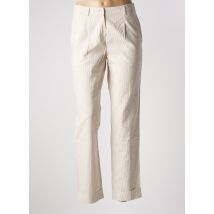 LAURA URBINATI - Pantalon droit beige en polyamide - Femme - Taille 36 - Modz
