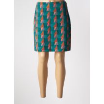 LAURA URBINATI - Jupe courte vert en laine vierge - Femme - Taille 38 - Modz