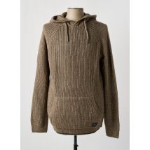 Q/S DESIGNED BY - Pull marron en acrylique - Homme - Taille XXL - Modz