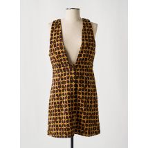 SURKANA - Robe courte marron en polyester - Femme - Taille 40 - Modz