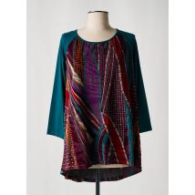 LUCCHINI - Tunique manches longues vert en viscose - Femme - Taille 40 - Modz