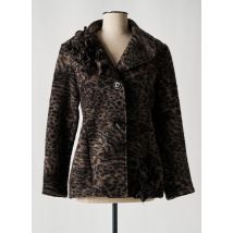 FINETTE - Manteau court gris en laine - Femme - Taille 42 - Modz