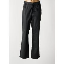 CARMEN - Pantalon droit noir en coton - Femme - Taille 54 - Modz