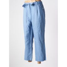 JULIE GUERLANDE - Pantalon 7/8 bleu clair en lin - Femme - Taille 46 - Modz