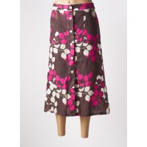 DEVERNOIS - Jupe longue marron en lin - Femme - Taille 44 - Modz
