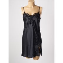 MARJOLAINE - Nuisette/combinette noir en soie - Femme - Taille 40 - Modz