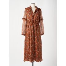 C'EST BEAU LA VIE - Robe mi-longue marron en polyester - Femme - Taille 38 - Modz