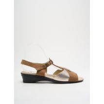 SUAVE - Sandales/Nu pieds or en cuir - Femme - Taille 40 - Modz