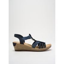 RIEKER - Sandales/Nu pieds bleu en autre matiere - Femme - Taille 42 - Modz