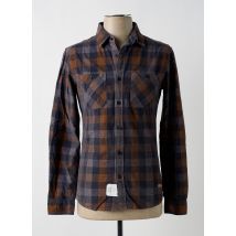 EDC - Chemise manches longues bleu en coton - Homme - Taille XXL - Modz