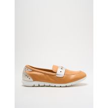 FOLIE'S - Mocassins orange en cuir - Femme - Taille 36 - Modz