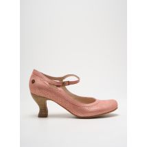 GOLD BUTTON - Escarpins rose en cuir - Femme - Taille 40 - Modz