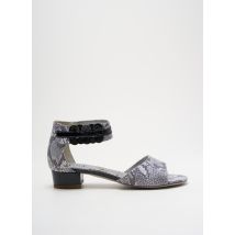 UN TOUR EN VILLE - Sandales/Nu pieds gris en cuir - Femme - Taille TU - Modz