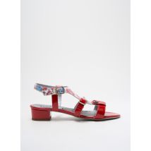 UN TOUR EN VILLE - Sandales/Nu pieds rouge en cuir - Femme - Taille 37 - Modz